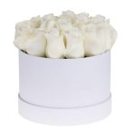 Round White Rose Box 1