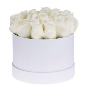 Round White Rose Box 1